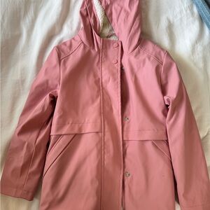 Primark Women's Light Pink Hooded Ski Jacket